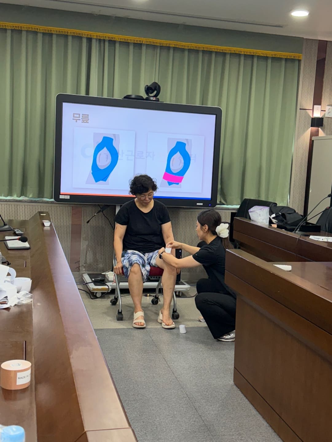 돌봄노동자 근골격계 질환 예방 교육 1차(사랑방재가노인복지센터)